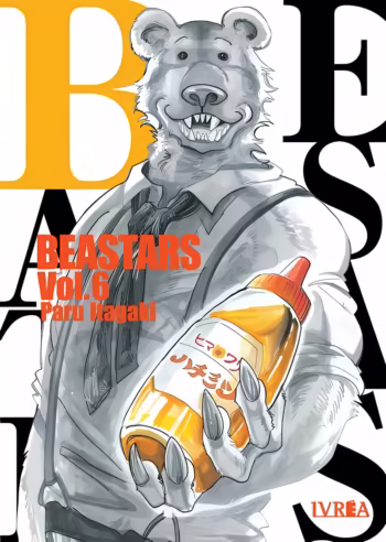 Portada de Beastars 06 de Paru Itagaki, edición Ivrea Argentina