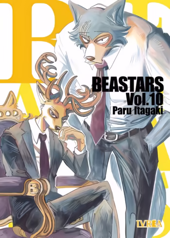 Portada de Beastars 10 de Paru Itagaki, edición Ivrea Argentina