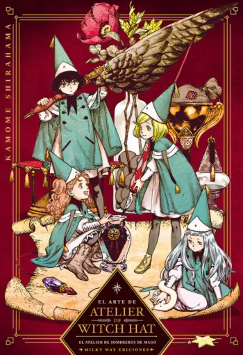 Portada de El arte de Atelier of Witch Hat de Kamome Shirahama, Milky Way Ediciones