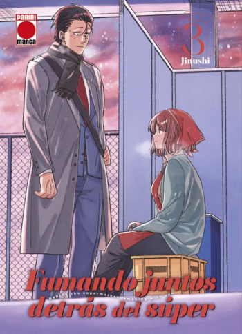 Portada de Fumando juntos detrás del súper 03 de Jinushi, edición Panini Manga España
