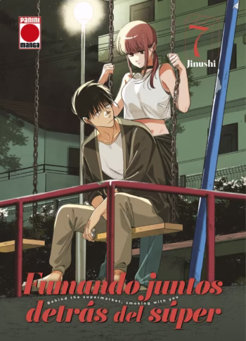 Portada de Fumando juntos detrás del súper 07 de Jinushi, edición Panini Manga España