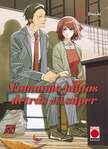Portada de Fumando juntos detrás del súper 08 de Jinushi, edición Panini Manga España
