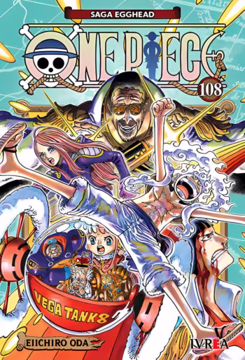 Portada de One Piece 108 de Eiichiro Oda, edición Ivrea Argentina