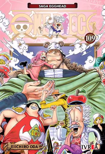 Portada de One Piece 109 de Eiichiro Oda, edición Ivrea Argentina